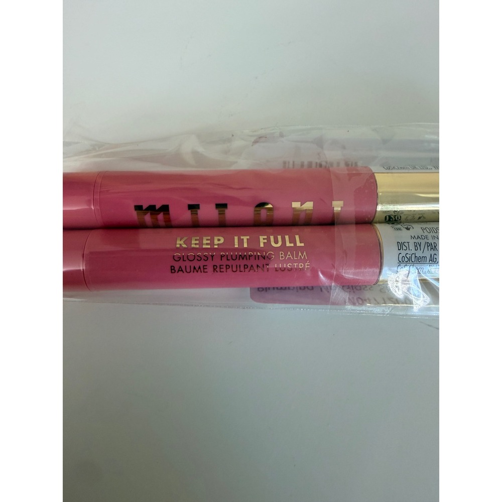 Milani Keep It Full Glossy Plumping Balm Womens 2pk #120 Ribbon Pink NEW NWT